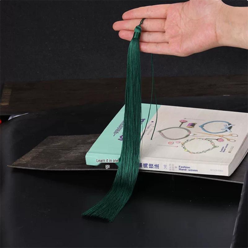 30cm Long Chinese Knot Tassel for Clothing, Hats, and Ancient-Style Hair Accessories