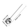 304 Stainless Steel Seasoning Sauce Spoon Long Handle Anti Scalding Soup Ladle Heat-resistant Oil Pouring Spoon Kitchen Tablewar