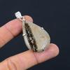 Mothers Day Deal Pear Septarian Gemstone Unique Boho Pendant 925 Sterling Silver
