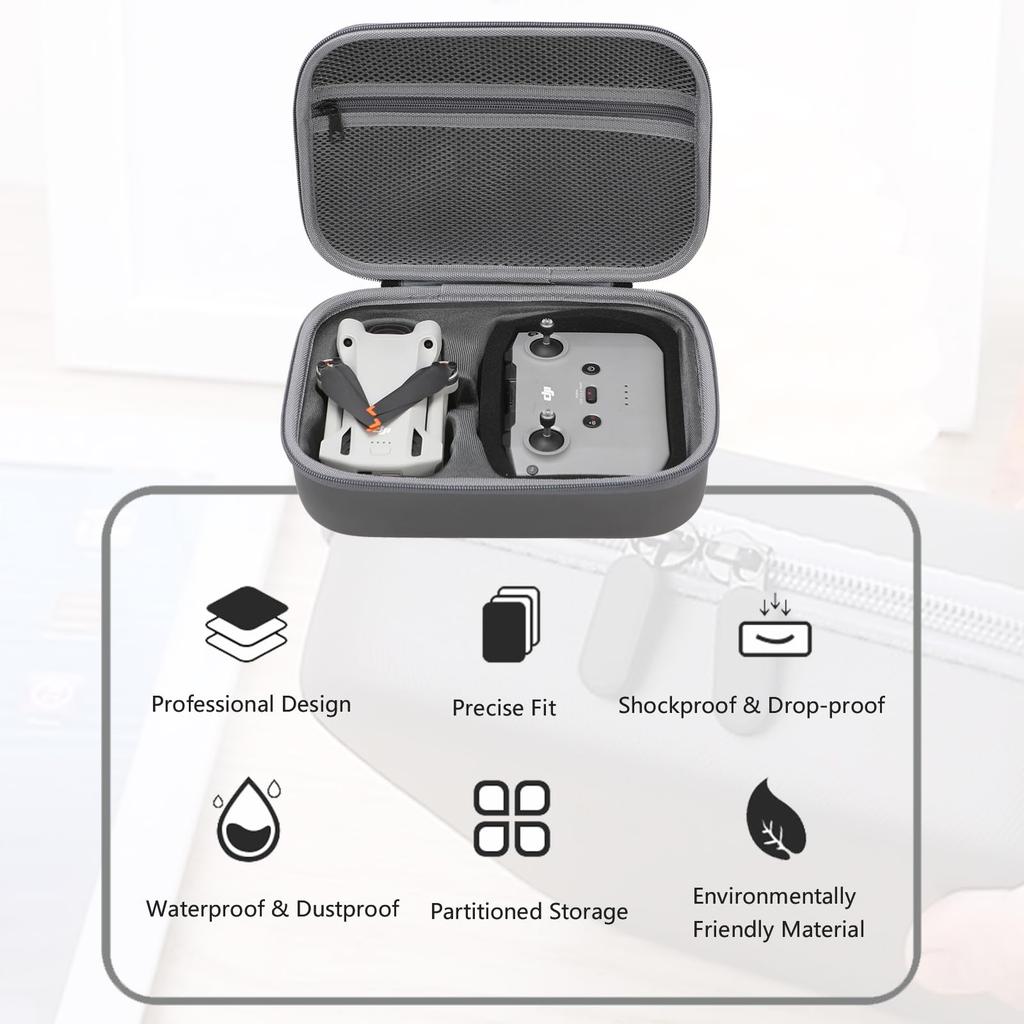 Storage Bag for DJI Mini 4 Pro -Mini 4 Pro Drone Case Hard Shell Travel Carrying Case Compatible with DJI Mini 4 Pro Accessories