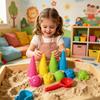 1 Set Ice Cream Pretend Play Set for Kids Plastic Toy Cone And Scoop Role-Playing Kitchen Accessories Educational Gift for Boys Girls