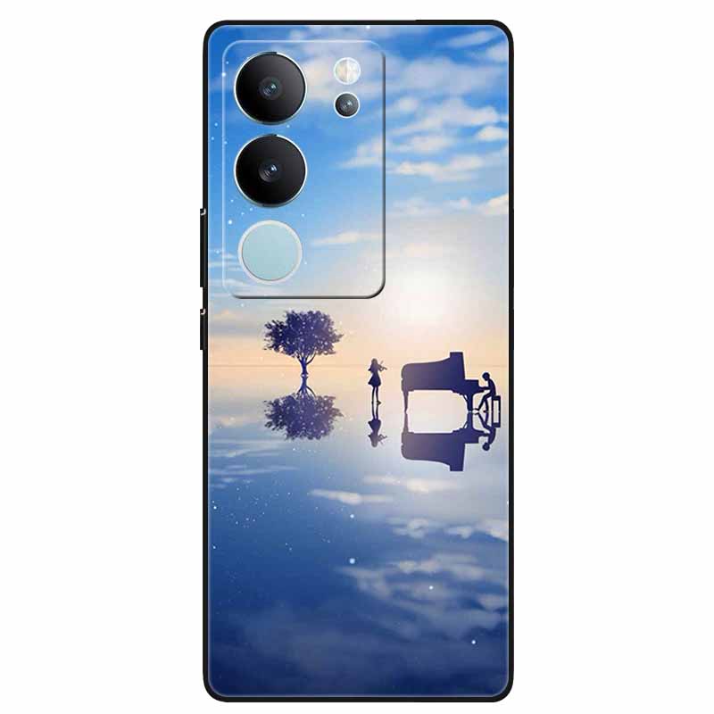 Phone Cases For Vivo V29 5G Cover 2023 Silicone Soft Lovely Marble Printing Coque for Vivo V29 V 29 V2250 Back Coque 6.78'' Etui
