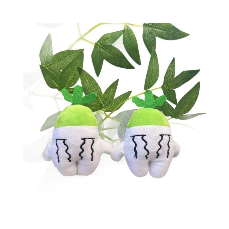 Whimsical Carrot Crying Keychain Plush Doll With Luxurious Gold Design Keyring