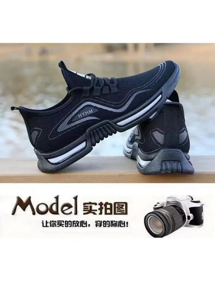 

Мужская обувь, новые летние повседневные туфли из дышащей сетки, мягкая подошва, устойчивая к запахам, универсальная спортивная обувь, модная обувь для мужчин. 40