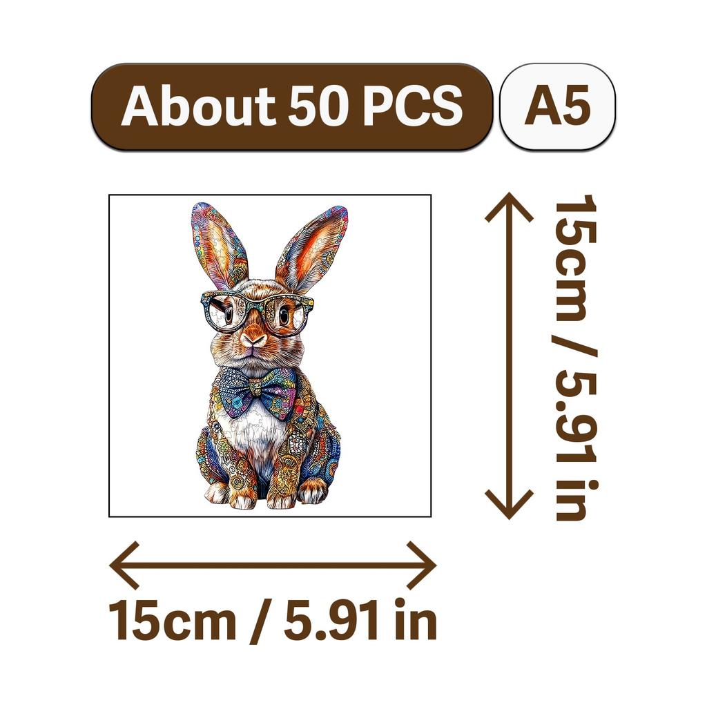 The Owl and Animals Theme Wooden Jigsaw Puzzle Wood Home Decor Painting Christmas and Halloween Gift Toy for Teen and Kid