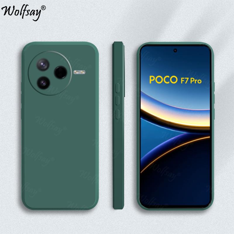 

Конфетный чехол для Xiaomi Poco F7 Pro Чехол Мягкий Оригинальный Жидкий Силикон Полный Задний Чехол Poco F7 Pro Чехол для Poco F7 Pro F7 Ultra Poco F7 Pro