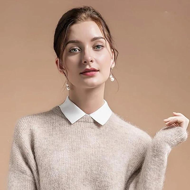 Abnehmbarer Hemdkragen Bluse Halbe Hemden Abnehmbarer Falscher Kragen Für Damen Klassischer Falscher Kragen Halbe Hemden
