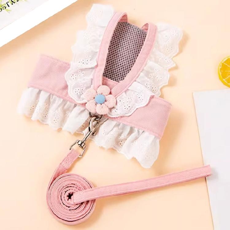 Rabbit Walking Harness With Rope Reinforced Stitching Chew Resistant Polyester Vest For Small Animal Safe And Secure
