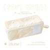 RosyPosy Korean Creative Large Capacity Prism Pencil Case - Transparent with Zipper for Students