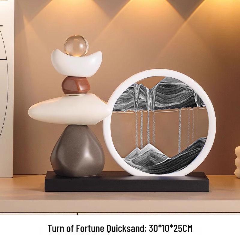 Quicksand Painting Ornament for Living Room, TV Cabinet, Wine Cabinet, and Office Décor