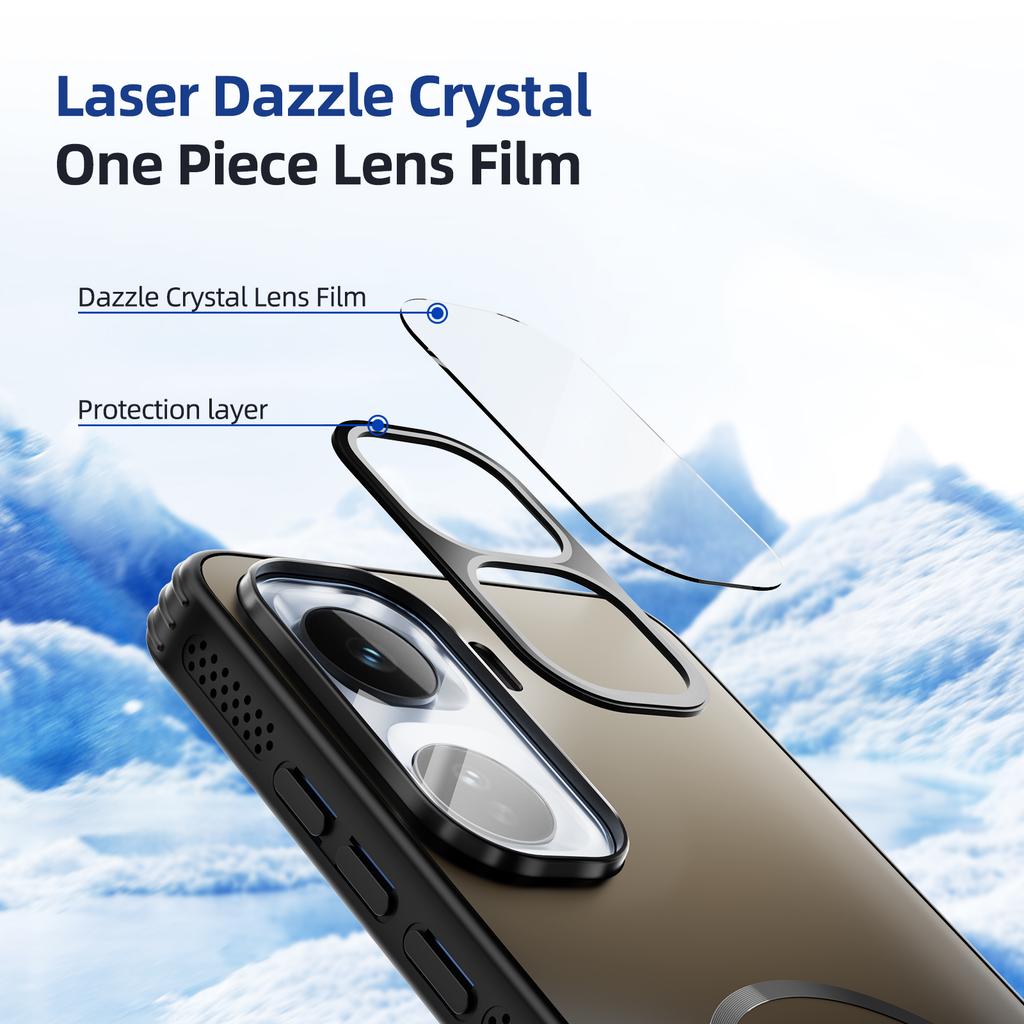 ABEEL Для Oppo Reno15 Pro 5G (Глобальний)/Reno15 5G (Китай) Магнітний чохол TPU PC Охолоджуючий Матовий Задній чохол для телефону з плівкою для камери