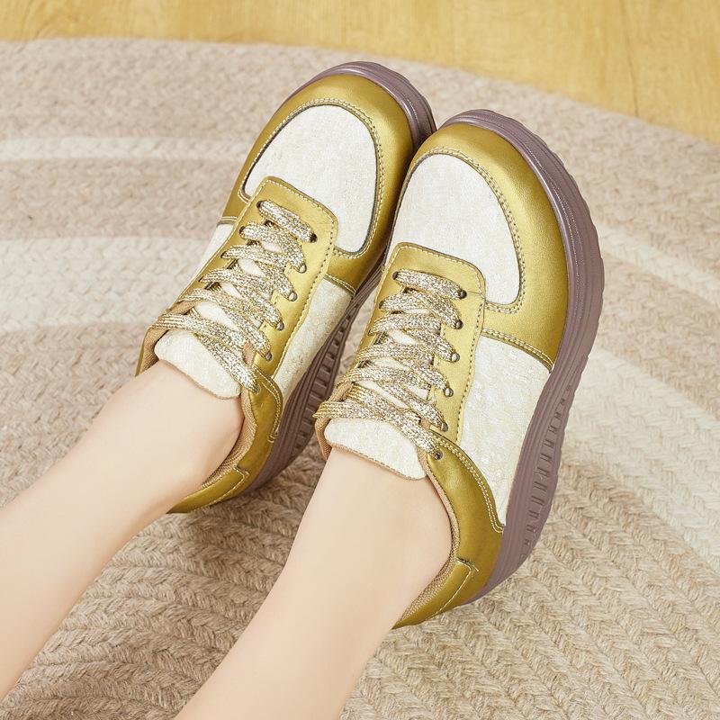 Shoes New Spring and Autumn with Skirts, Sports Shoes, Casual Shoes, Thick-soled Non-slip Muffins