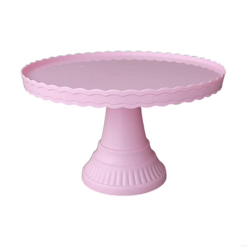 

C90A Plastic Cake Stand Display Rack Wedding Decoration Birthday Cake Tray Dessert Cake Tools Desktop Tray for Wedding Birthday рожевий