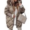 Women's explosive temperament winter hooded clothes cardigan jacket new