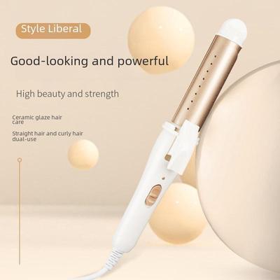 Lockenstab mit doppeltem Verwendungszweck für Frauen: Großer Zylinder zum Locken und Glätten, schützt das Haar, perfekt für das Lazy-Bangs-Styling.