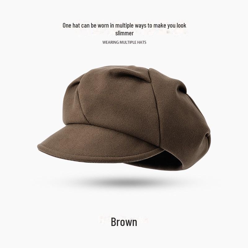 

Женский шерстяной берет: Мода осень/зима, всесезонный стиль японских художников, ветрозащитный и теплый (DMZ102) One size