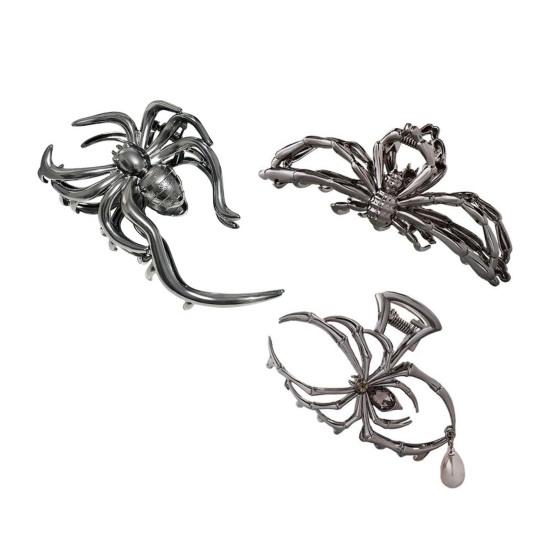 

3 шт. Хэллоуинские заколки для волос Паутина Рука скелета Череп Большие крабы для волос Легкие аксессуары для волос на Хэллоуин C