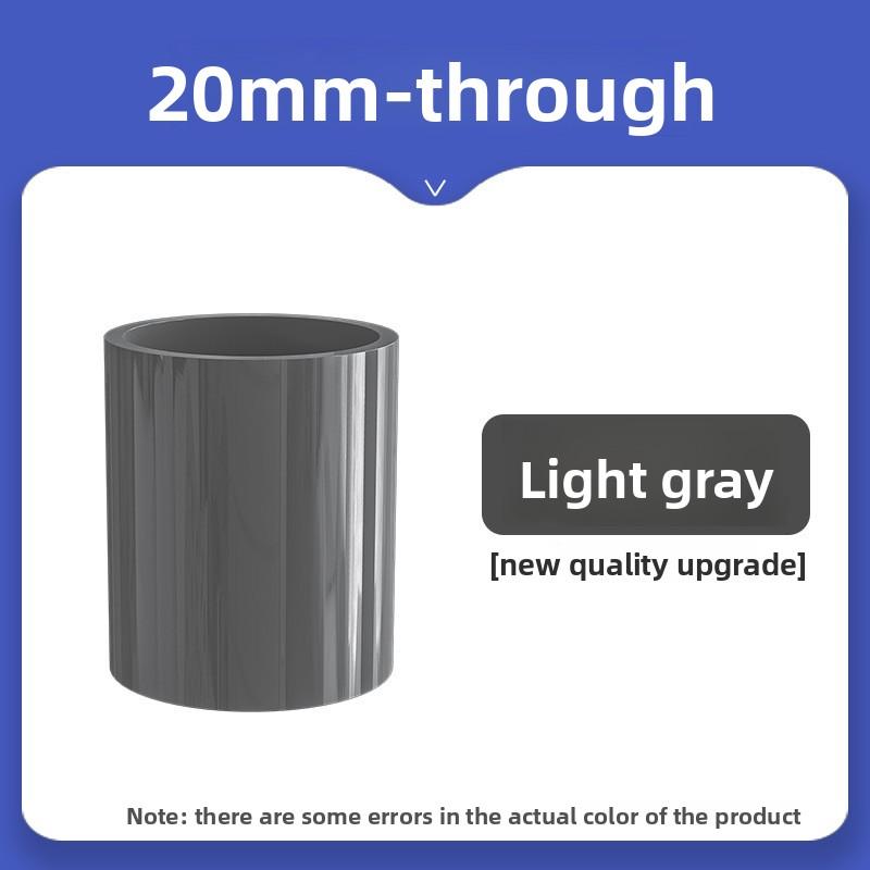 white PVC Pipe Connector 20/25/32/40/50mm Garden Irrigation Aquarium Water Pipe Fittings Fish Tank Adapter Direct tube Joints