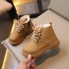 New Autumn and Winter Children's Shoes, Children's Martin Boots, Girls' Shoes, British-style Leather Short Boots, Boys' Boots