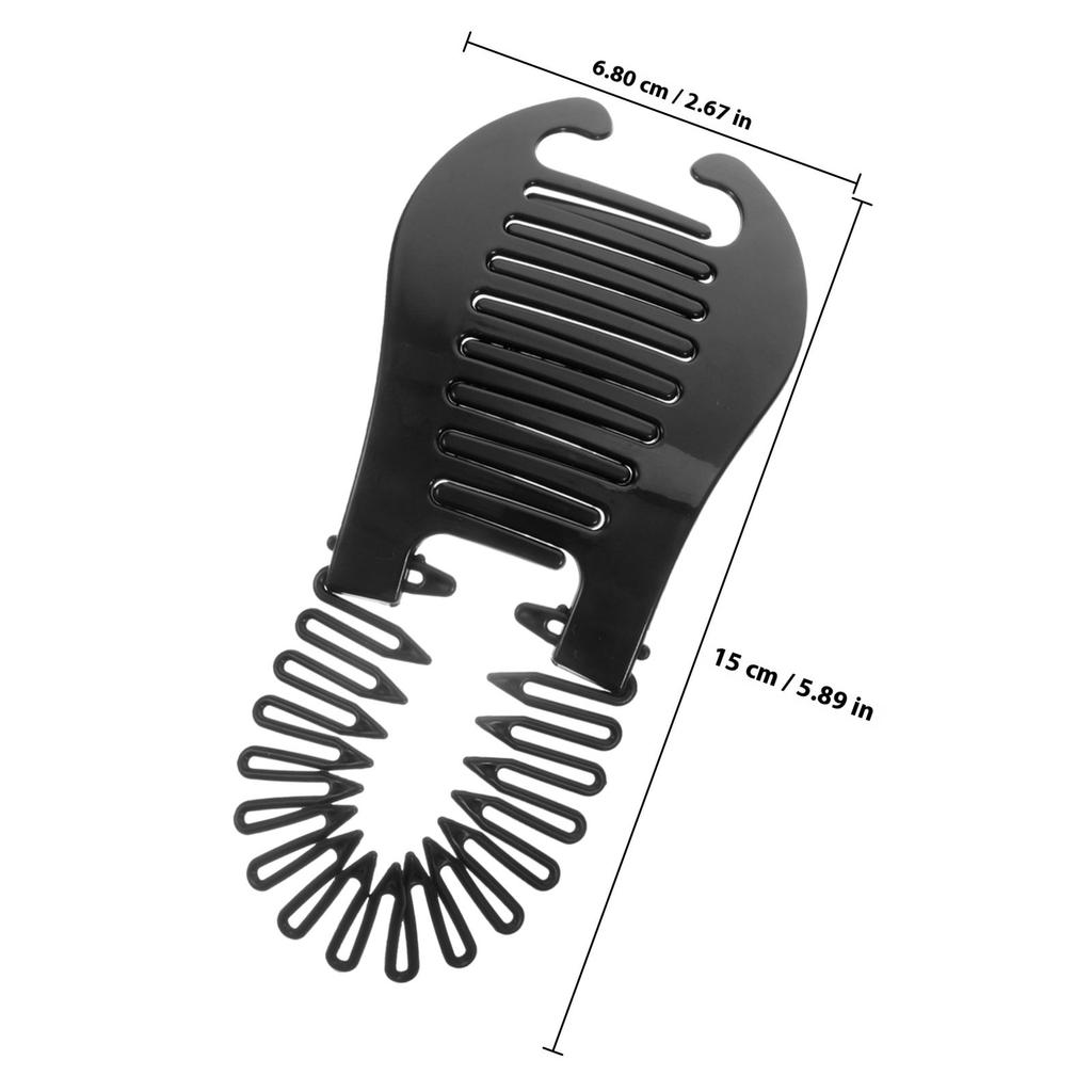 4Pcs Braiding Tools Interlocking Banana Hair Clips Bendable Combs for Women Small Banana Clips for Thin Thick Hair Styling