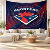 Tapisserie murale Sydney Roosters, Suspension murale en tissu doux, Toile de fond décorative pour chambre à coucher, Art mural pour la maison