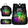 Child School Gartens of BanBans Game Backpack with Lunch Bags ,Pencil Bags ,School Bags for Boys Girls Best Gift