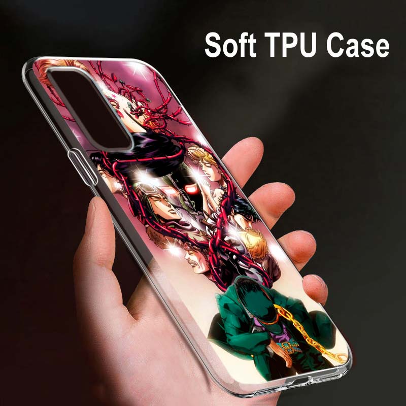 Jojo's Bizarre Adventure Jojo Pro OPPO Reno7 SE 6 5 Z F 4G 5G Find X2 X3 Neo Lite Pro Plus Průhledný Měkký Telefonní Kryt Coque