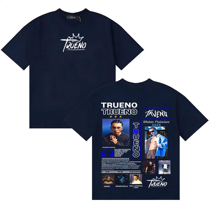 Rapper Trueno Trendy Graphics Tshirt Unisex Women Fashion Casual Short Sleeve Tee Shirt Hot Sale Cotton Oversized Comfort Tshirts