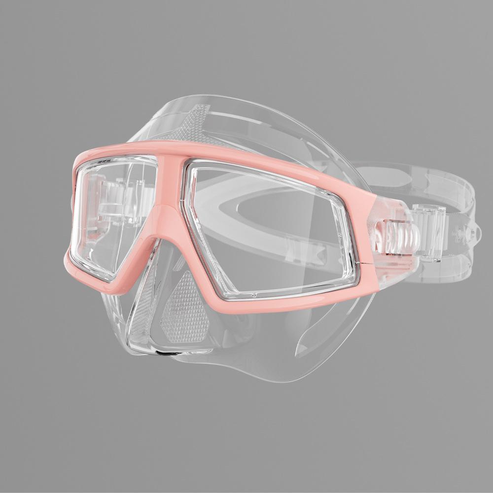 Diving Goggles Large Frame Free Diving Mask Adult Myopia Swimming Goggles Snorkeling Equipment HD Anti-fog