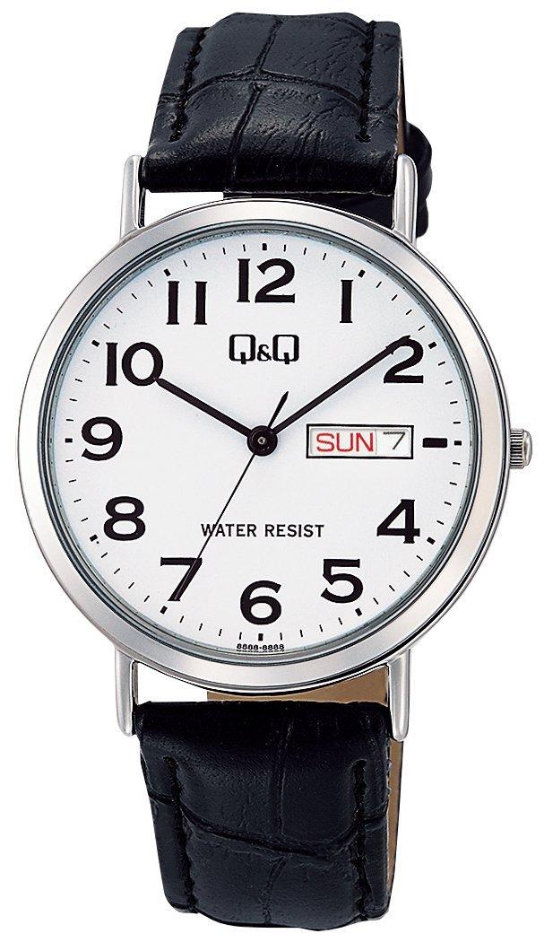 

[Citizen Q&Q] Годинник Analog Waterproof Date Day of the Week Leather Strap A202-304 Mens White