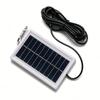 Portable 1W Solar Charging Panel 5V Power Supply 300cm Wire Suitable for Garden Lights Camping Gear Backup Battery
