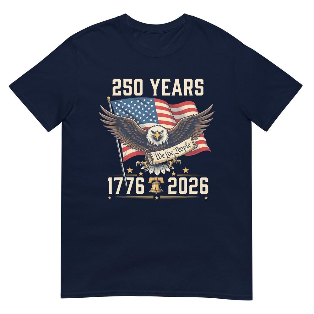 250 Anniversary Usa Patriotic Eagle 250th 4th Of July 2026 Tshirt S