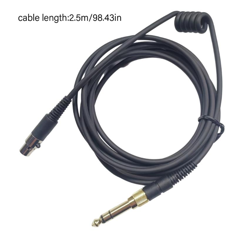 Replacement Cable for HD490 Headphone Transmission Cord 3.5mm Headset Wire with 6.35mm Connector Replacement Part