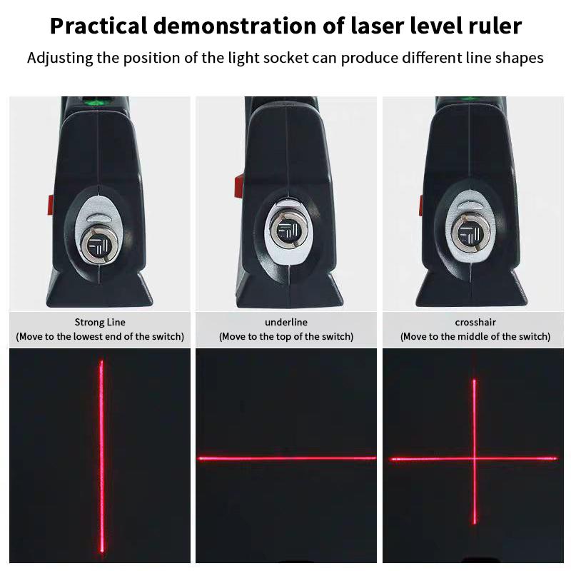 Laser Wasserwaage Linienwerkzeug Mehrzweck Laser Wasserwaage Set Standard Kreuzlinienlaser Maßband Lineal Mit Metall Stativständer