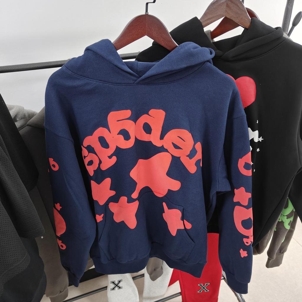 Wysokiej jakości bluza z kapturem SP5DER 450G, ciężka, aksamitna - Popularna w Europie i Ameryce