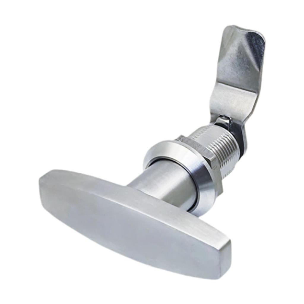 T Handle Door Lock Latch Stainless Steel Multifunctional Easily Install for Cabinet Drawer Replacement Accessories