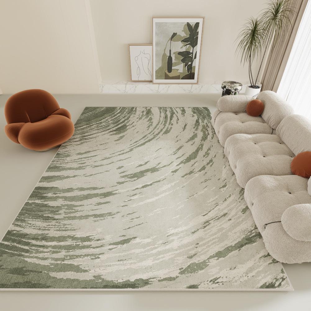 Dywan do salonu w stylu skandynawskim, antypoślizgowy: Wysokiej jakości koc na stolik kawowy i mata podłogowa do sypialni