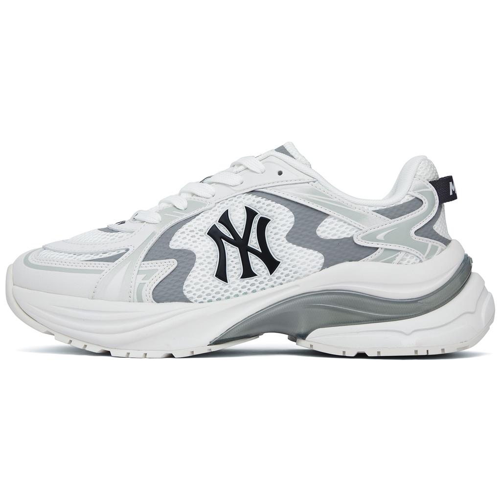 MLB New York Yankees Curve Runner Comode Scarpe da Corsa Basse Retro Unisex Sneakers Pioneer-White 3ARNSPL4N-50WHS