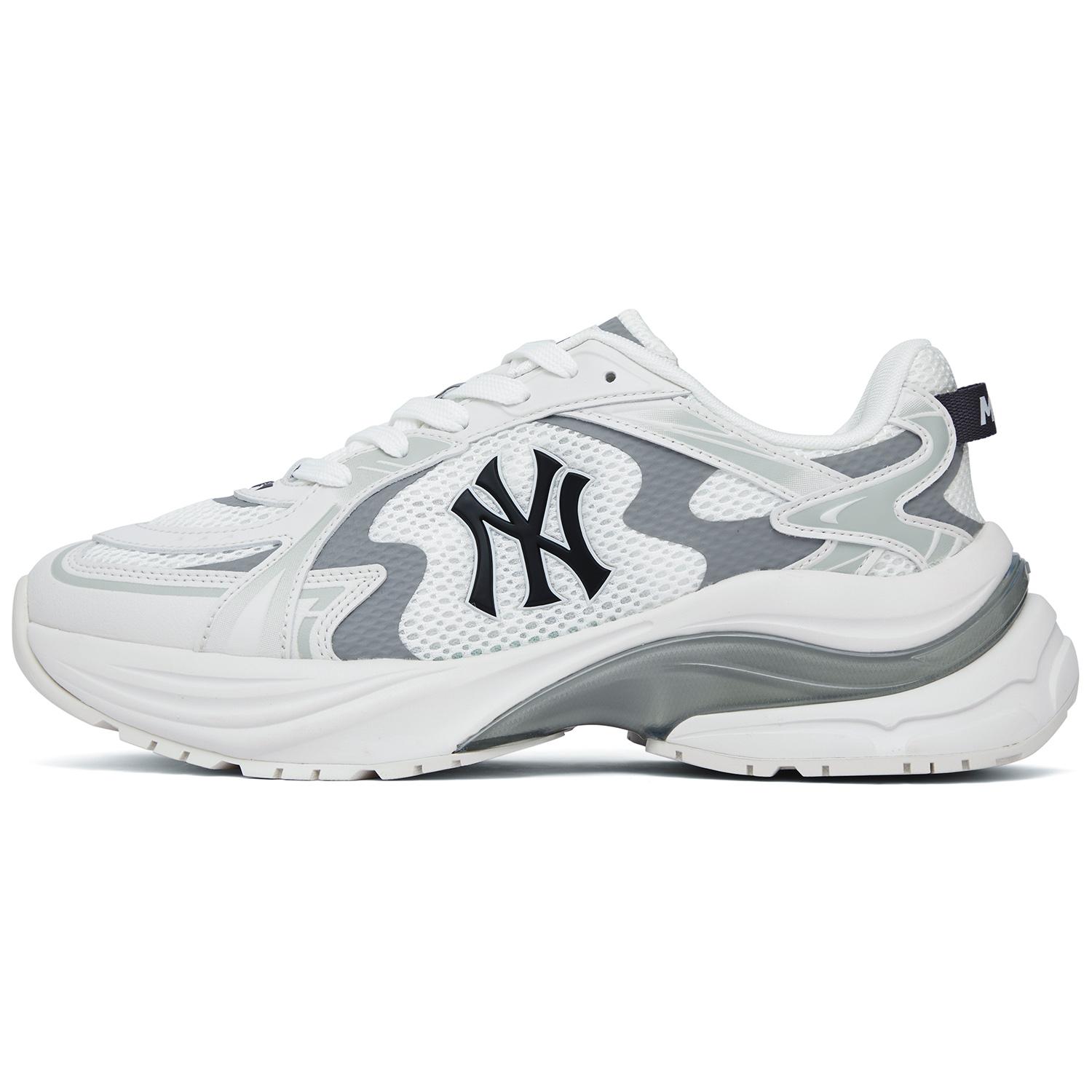 MLB New York Yankees Curve Runner Bequeme Retro Low-Top Laufschuhe Unisex Sneaker Pioneer-Weiß 3ARNSPL4N-50WHS 39