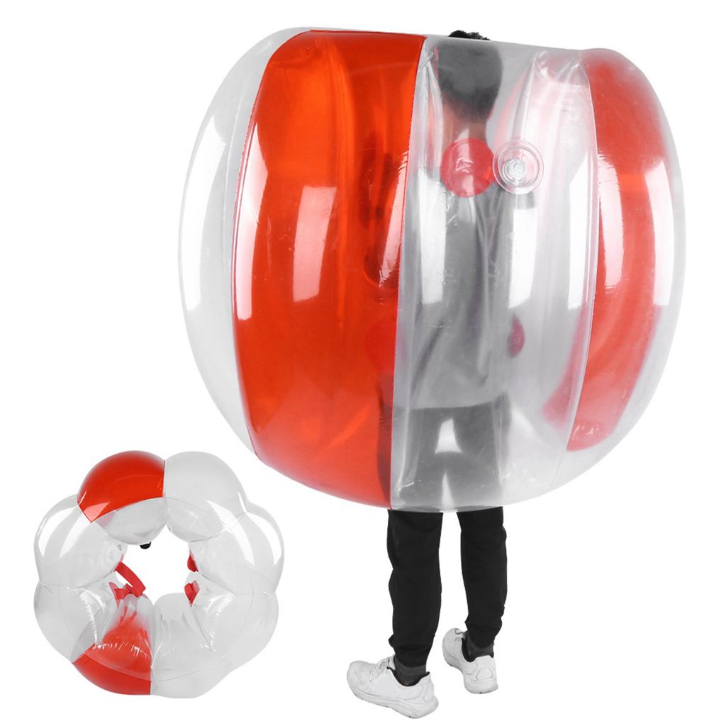 120cm Outdoors Bubble Balls Active Play Soccer Toy for Adult Inflatable Playing SuppliesTransparent