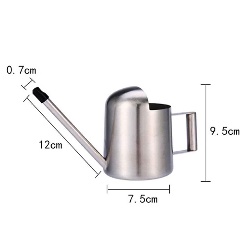 Mini Watering Can Stainless Steel Long Spout Sprinkler Garden Plant Flower Sprinkling Pots Gardening Tool for Succulents
