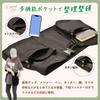 PIENSE Gardening Pouch Apron Bag Nurse Bag Unisex Farm Work Outdoor Efficiency Large Capacity (Black)