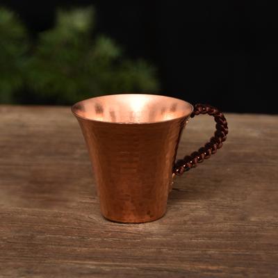 1ks Kladívkovaný Mědí Plátovaný Hrnček Moscow Mule Pivní Hrnček Hrnček na Kávu Hrnček Moscow Mule z Čistej Mědi 170ML