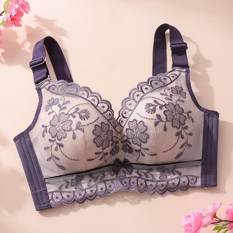 Gather Bra Women's Anti Sagging Bra Adjusted Bra Without Steel Ring Bra
