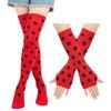 Ladybug Thigh High Stockings Arm Leg Warmers Long Boot Stockings  for Women Children's