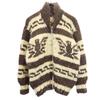 COWICHAN INDIAN Cowichan Jacket Tea X Beige Knit Men's Used