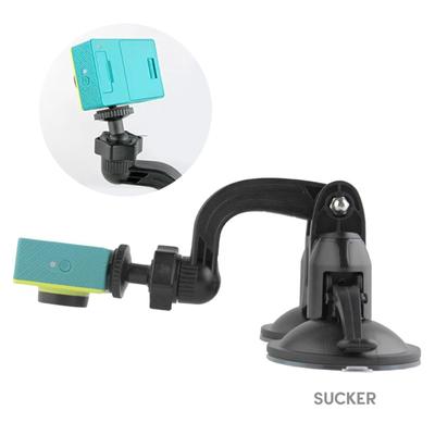 Supporto per videocamera d'azione sicuro con doppie ventose regolabile e durevole per supporto per videocamere GoPro 12. Installazione facile.