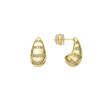 Earrings - LUXENTER - Thora - 18K Gold Plated Sterling Silver - Semi-precious Stones - Gold