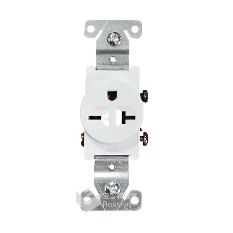 Type 118 US Standard 15A/20A Single Gang Power Socket for Home Renovation