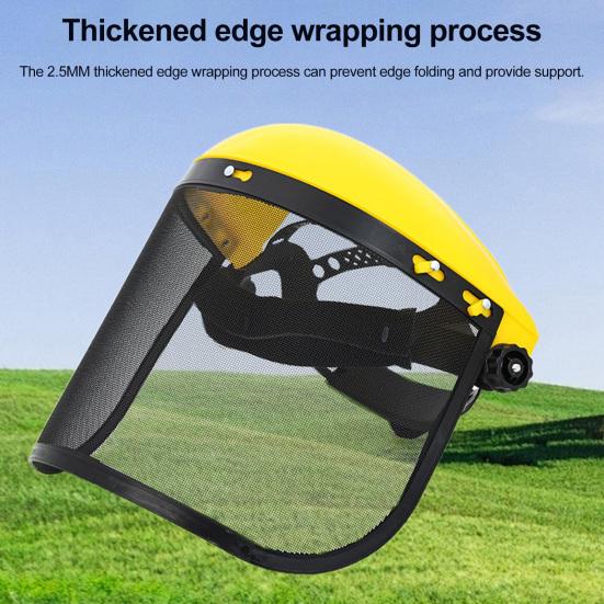 Bezpečnostní obličejový štít se síťovým hledím Větraná ochranná přilba Bezpečnostní štít pro práci v lesnictví Práce na dvoře Pletí